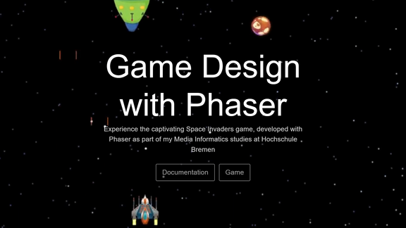 Space Invaders -  Phasr Game. designed by Mohamad Alaskari - Alaskari Design - HSB Medieninformatik